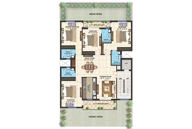 Omaxe Metro City Floor plan
